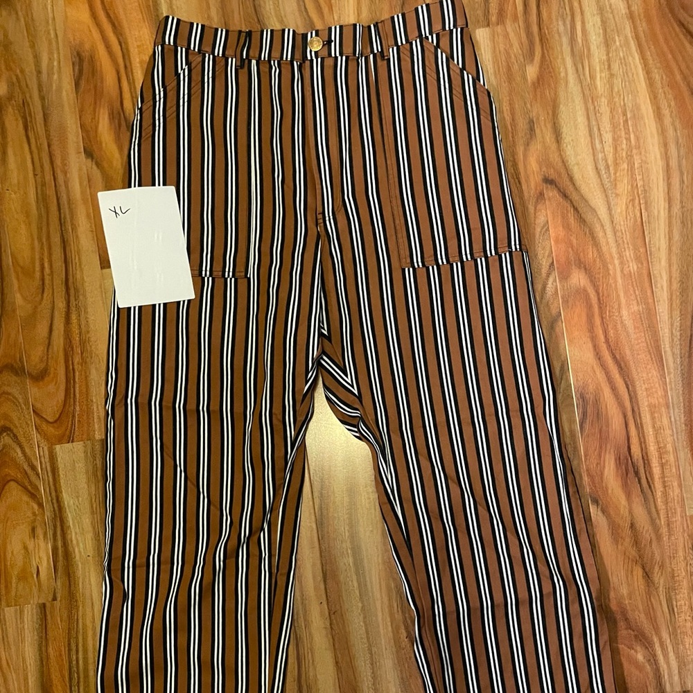 Xl brown white and black big bud press pants